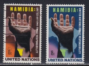 United Nations - New York # 263-264, Namibia, Used, 1/3 Cat.