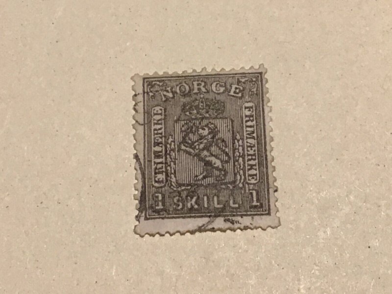 Norway 1867 1sk  used stamp A15932
