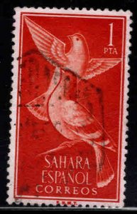 Spanish Sahara Scott 108 Used Bird stamp