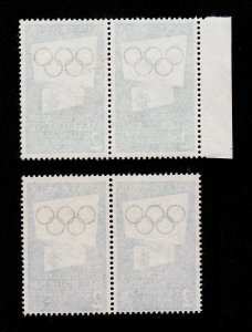 AUSTRALIA ⭐ 1956 OLYMPIC ISSUES 2S ⭐ SCOTT #277 AND #286 PAIRS MNH-OG