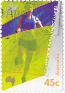 Australia #1849 -2000  Paralympic Games Running 45c Used