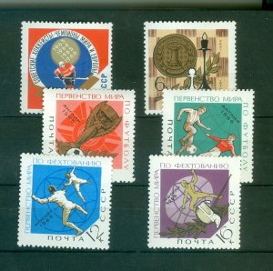 Russia/USSR 1966 Sports SC## 3201, 3213-3217  (MNH, see scan) SCV $5.50  