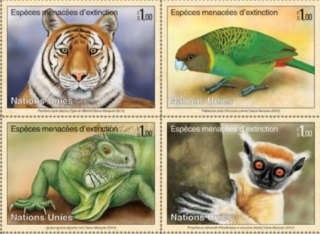 2011 UN Endangered Species  MNH** (NY-GEN-VIE)