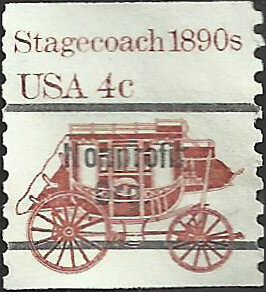 # 1898Ab USED PRE-CANS. STAGECOACH