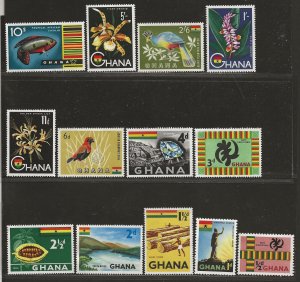 GHANA SC# 48-60   FVF/MOG