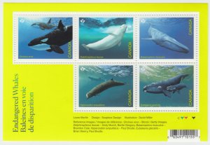 Canada - *NEW* Endangered Whales Souvenir Sheet - 2022 - MNH