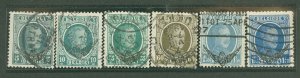 Belgium #O1-O6 Used Single (Complete Set) (King)