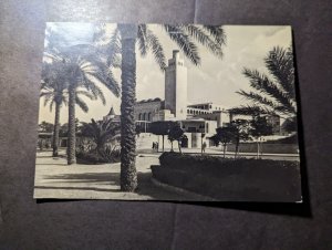 1951 British Occupied Libya BA Tripolitania Overprint Airmail RPPC Postcard