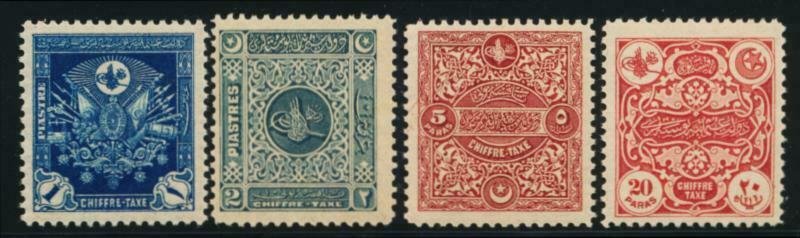 TURKEY J63-J66 MINT LH POSTAGE DUE