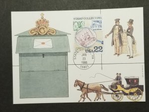 1986 stamp collecting Scott 2200 FDC Maxi Card Maximum First Day M143