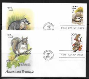 United States, 2286-2335, Wildlife Artcraft First Day Cover FDC