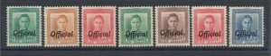 1938-51 NEW ZEALAND - Stanley Gibbons # O134/O140 - Official Stamps - MNH** - MH