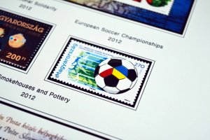 COLOR PRINTED HUNGARY 2011-2015 STAMP ALBUM PAGES (45 illustrated pages)