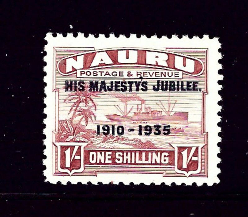 Nauru 34 MLH 1935 KGV Silver Jubilee overprint  (P38)