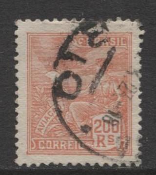 Brazil - Scott 227 - Aviation Issue -1920 - Used - Single 200r Stamp