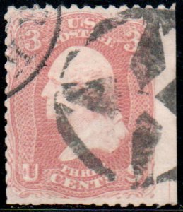 US #65 VF JUMBO, wide straddle margin copy, super nice fancy cancel, CHOICE!