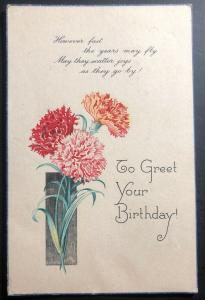 1944 Occupied Guernsey Channel Islands England Postcard Cover Birthday Greetings