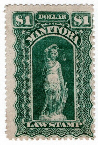 (I.B) Canada Revenue : Manitoba Law Stamp £1