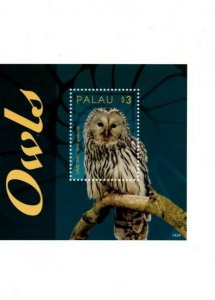 Palau - 2014 - Owls - Souvenir Sheet - MNH