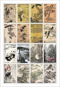 NIGER - 2022 - Chinese History in Stamps - Perf 16v Sheet - Mint Never Hinged