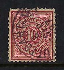 GERMANY WURTTEMBERG 60 VFU Z1754-7