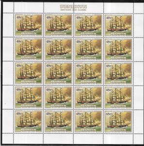 Penrhyn Islands #277 48c Great Republic sheet of 20  (MNH) CV $30.00