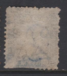 New South Wales 1860 QV 2d Blue Sc#36 Used Fault