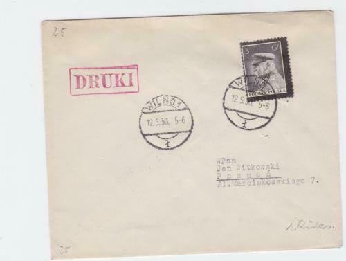 poland 1936   stamps cover ref r16098