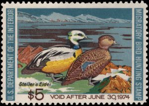 US #RW40 STELLER'S EIDER MNH SINGLE