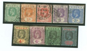 Nigeria #18/20/22/25-30 Used Single