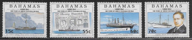 Bahamas Scott #'s 865 - 868 MNH
