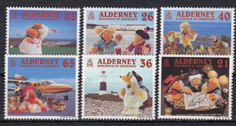 Alderney 2000  Wombles NHM set 6, superb Unmounted mint NHM