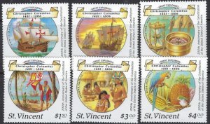 St Vincent 1087-92 MNH 1988 set (102)(ad5582)