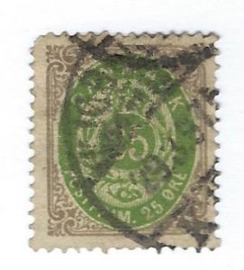 Denmark SC#32 Used F-VF hr SCV$40.00...Worth a view!!