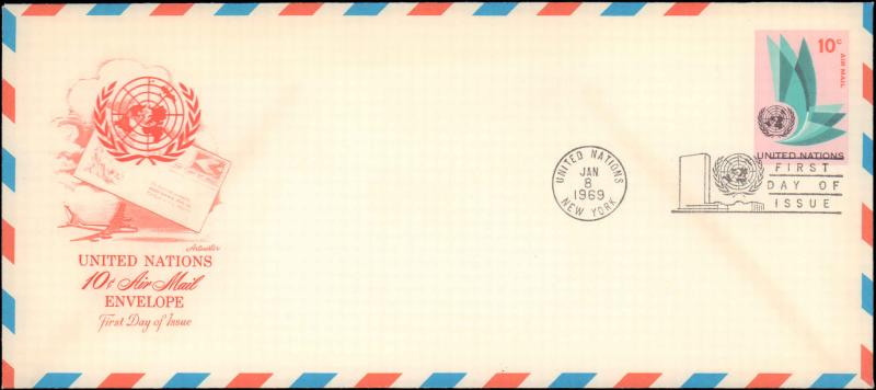 United Nations, New York, Postal Stationery, Worldwide First Day Cover