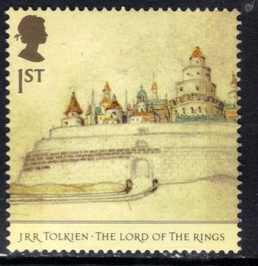 GB 2004 QE2 1st Lord of The Rings MinasTirith SG 2437 Umm ( F801 )