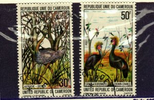 Cameroun #628-9 used Birds