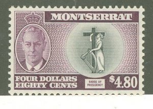 Montserrat #126 Unused Single