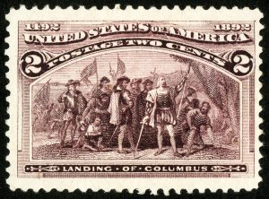 US Stamps # 231 Unused Jumbo Without Gum