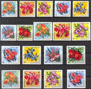 Burundi 1972 Flora Flowers Set of 18 MNH