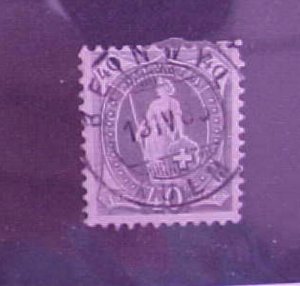 SWITZERLAND STAMP #84 cat.$60.00  USED