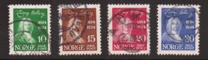 Norway   #158-161   used  1934  Holberg