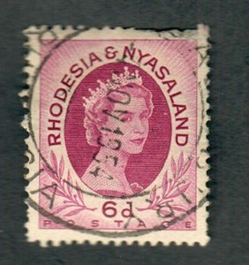 Rhodesia and Nyasaland #147 used single