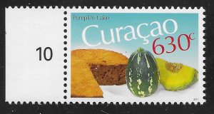 Curacao #53 630c Foods - Pumpkin Cake ~ MNH