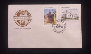 C) 1993. PARAGUAY. FDC. GLOBE. DOUBLE CENTENARY STAMPS OF THE CHURCH