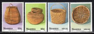 Namibia #830-33 ~ Cplt Set of 4 ~ Baskets, Crafts ~ 1997 ~ Mint, NH