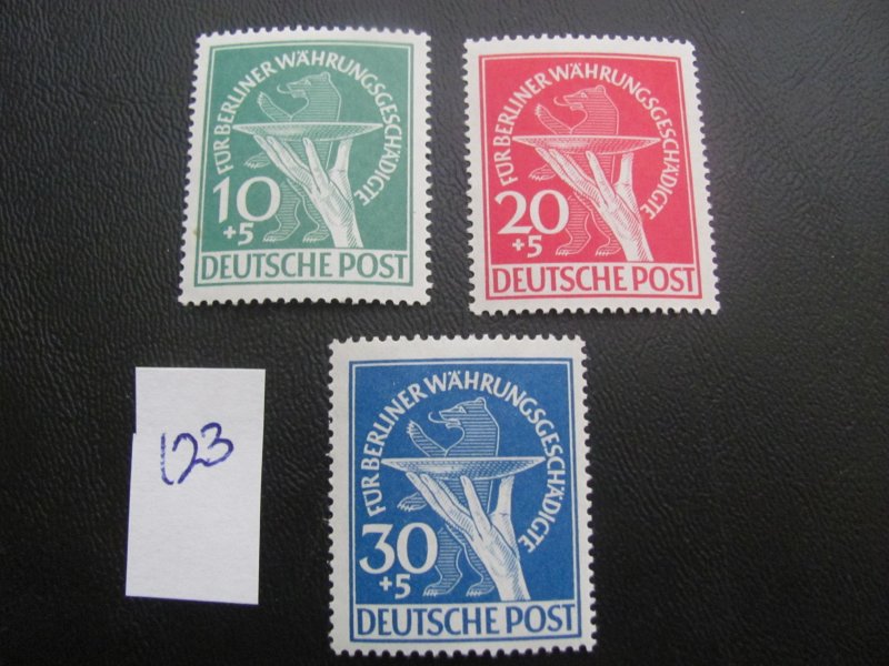 GERMANY BERLIN 1949 MNH SC 9NB1-3 SET XF $230 (123)