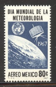 Mexico Scott C323 MNHOG - 1967 World Meteorological Day - SCV $0.50