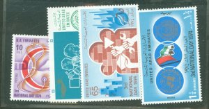 United Arab Emirates #36-9 Mint (NH) Single (Complete Set)