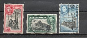 Ceylon 278-280 used